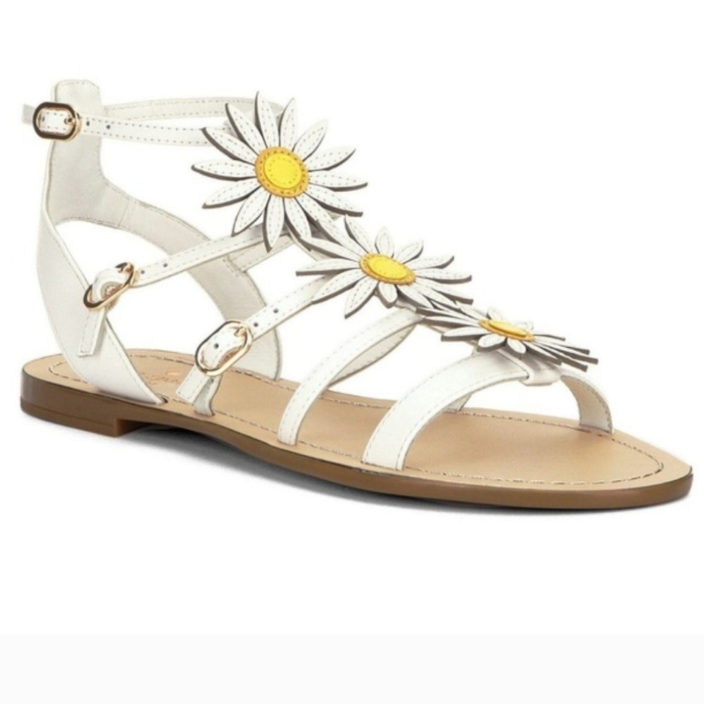 KATE SPADE COLLIN DAISY GLADIATOR FLATS SANDALS